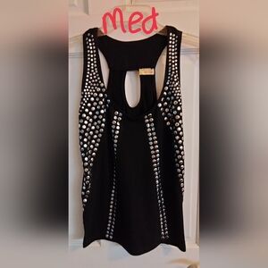Wildcat Black Studded Tank Top